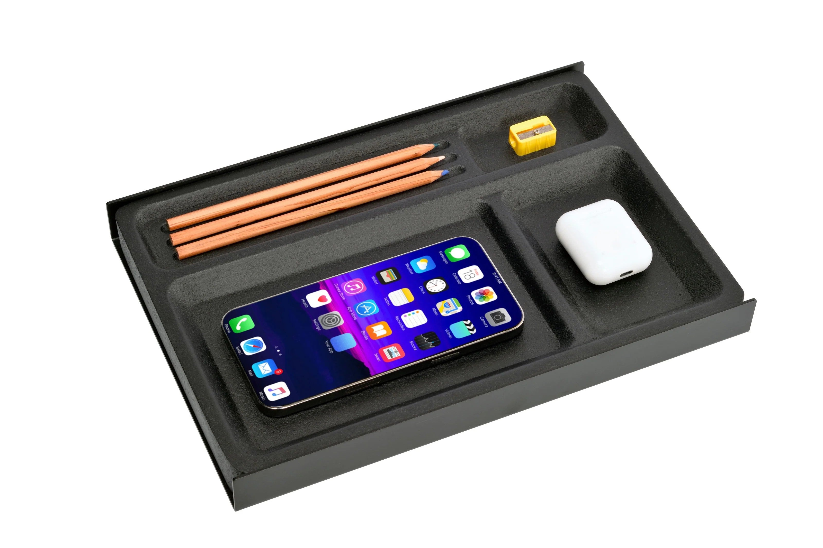 Desk Tray | Black Cork